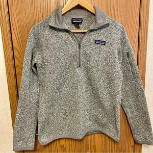 Patagonia Zip-Up Sweater in Heather Gray